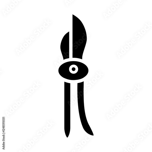 Garden shears icon vector. Garden tool illustration sign. Tool symbol or logo.