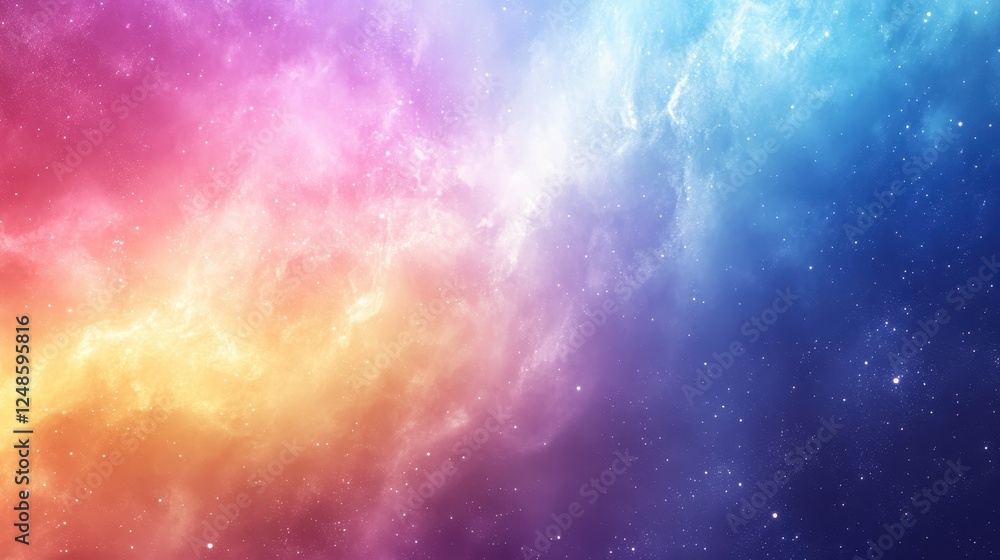 Colorful Nebula Space Background, Cosmic Cloudscape Colorful Nebula Space Background, Cosmic Cloudscape