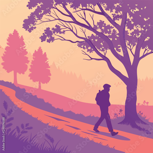 Abstract Blurred Grainy Gradient Background - Colorful Digital Grain Dust with Soft Noise Effect