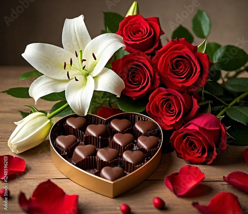 rose and chocolate