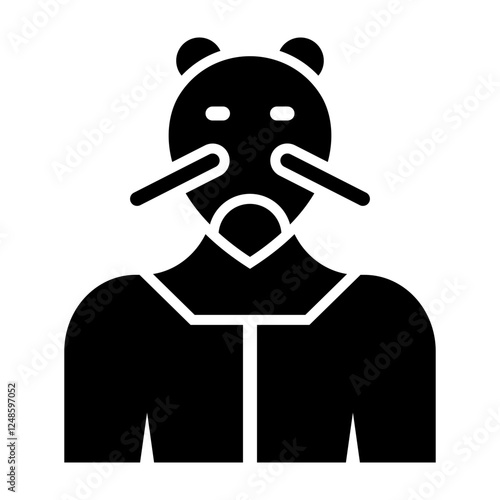 Rat Vector Glyph Icon Design