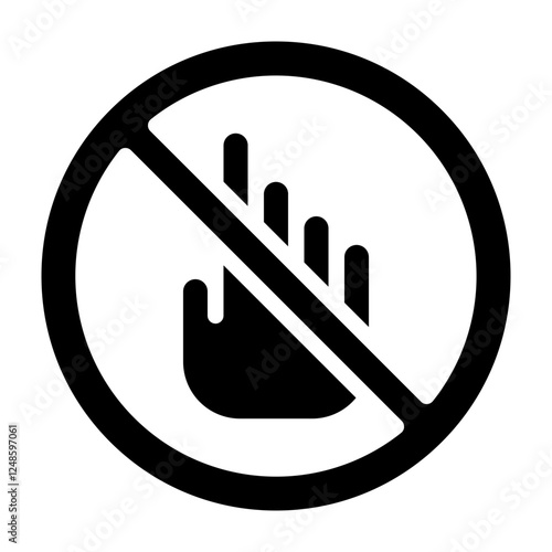 Refuse Vector Glyph Icon Design