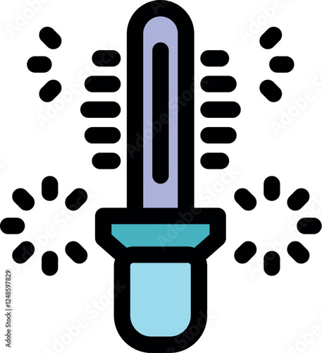 Uv lamp emitting ultraviolet light and disinfecting surfaces, ideal for sterilizing objects and environments