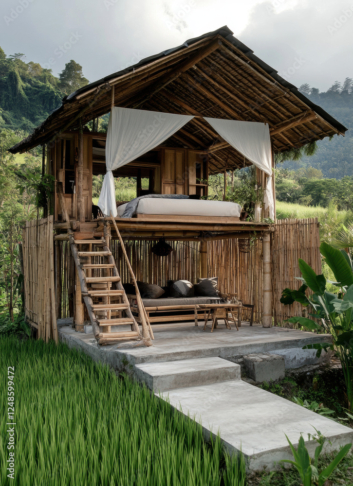 Fototapeta premium Wooden house in the forest