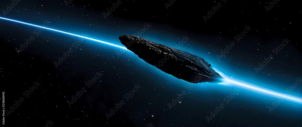 A breathtaking depiction of a comet streaking across the night sky its brilliant tail reflecting colors of mystery and inspiration. Extremely detailed high resolution illustration. A breathtaking depiction of a comet streaking across the night sky its brilliant tail reflecting colors of mystery and inspiration. Extremely detailed high resolution illustration.