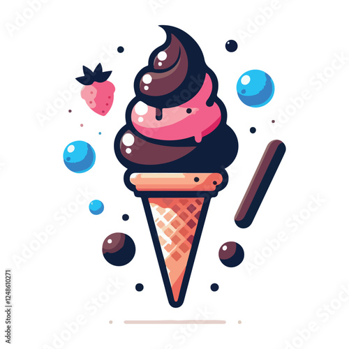 ice cream vector illustration