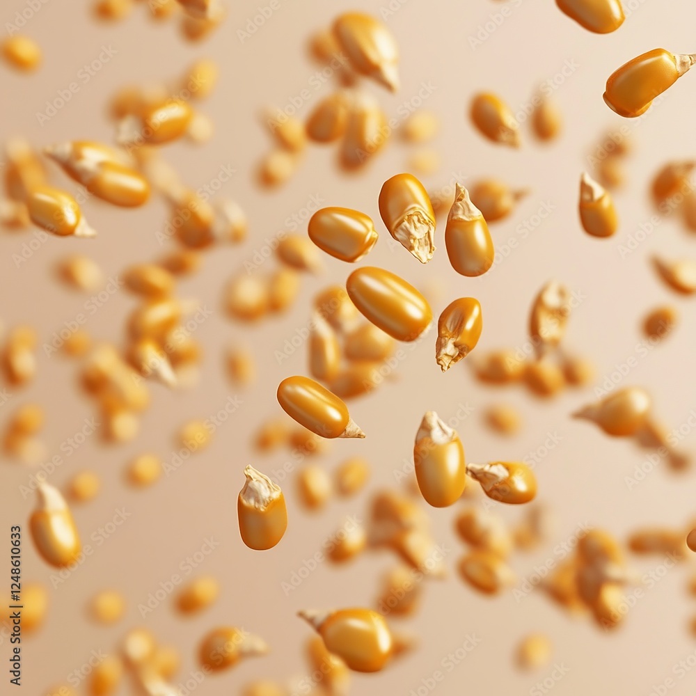 Close-up of golden corn kernels, showcasing their vibrant color and texture. A perfect representation of fresh and natural agriculture.
Close-up of golden corn kernels, showcasing their vibrant color and texture. A perfect representation of fresh and natural agriculture.