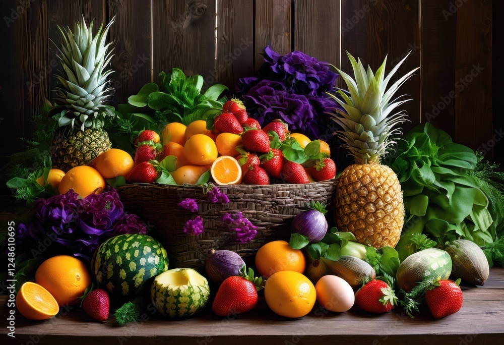vibrant fresh produce arranged eye catching patterns featuring colorful vegetables bright shades artistic designs, autumn, fruits, seasonal, display vibrant fresh produce arranged eye catching patterns featuring colorful vegetables bright shades artistic designs, autumn, fruits, seasonal, display