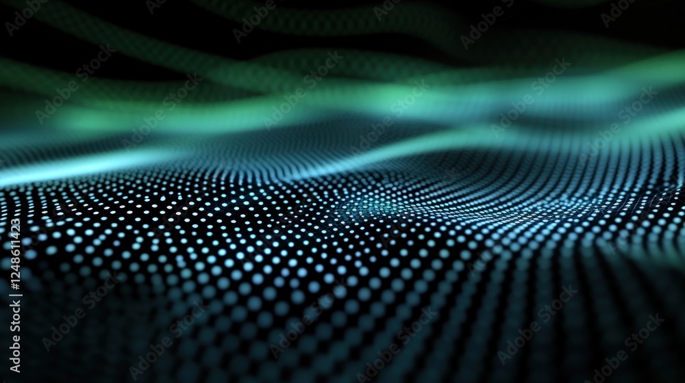 Abstract teal data wave, digital background, tech presentation Abstract teal data wave, digital background, tech presentation