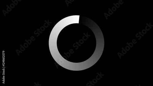 Gradient Circular Loading Animation on Black Background