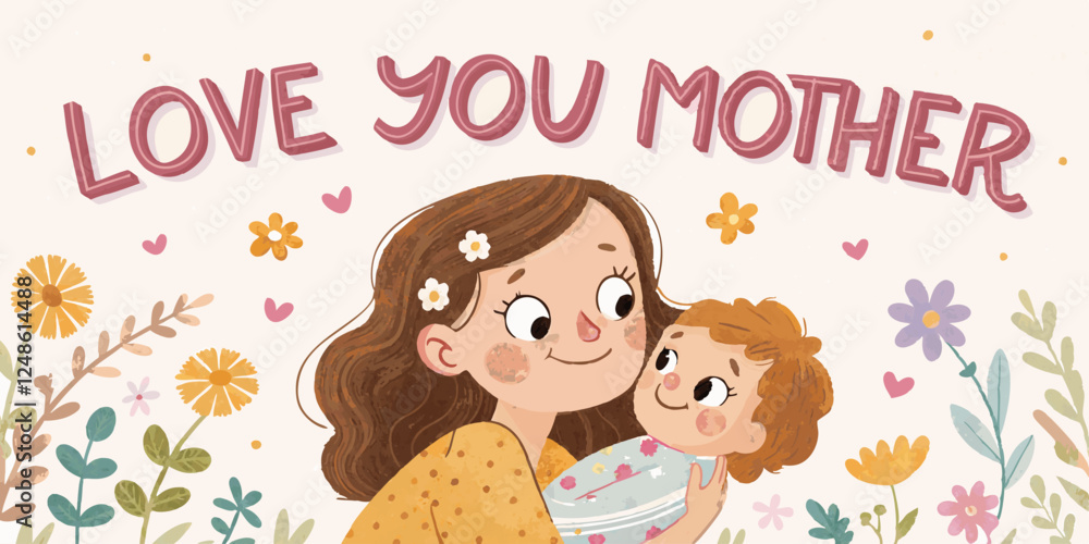 Obraz premium Happy mother day 