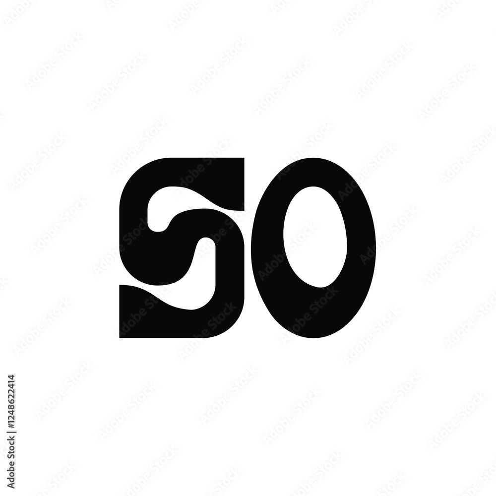 SO monogram logo design letter text name symbol monochrome logotype alphabet character simple logo SO monogram logo design letter text name symbol monochrome logotype alphabet character simple logo