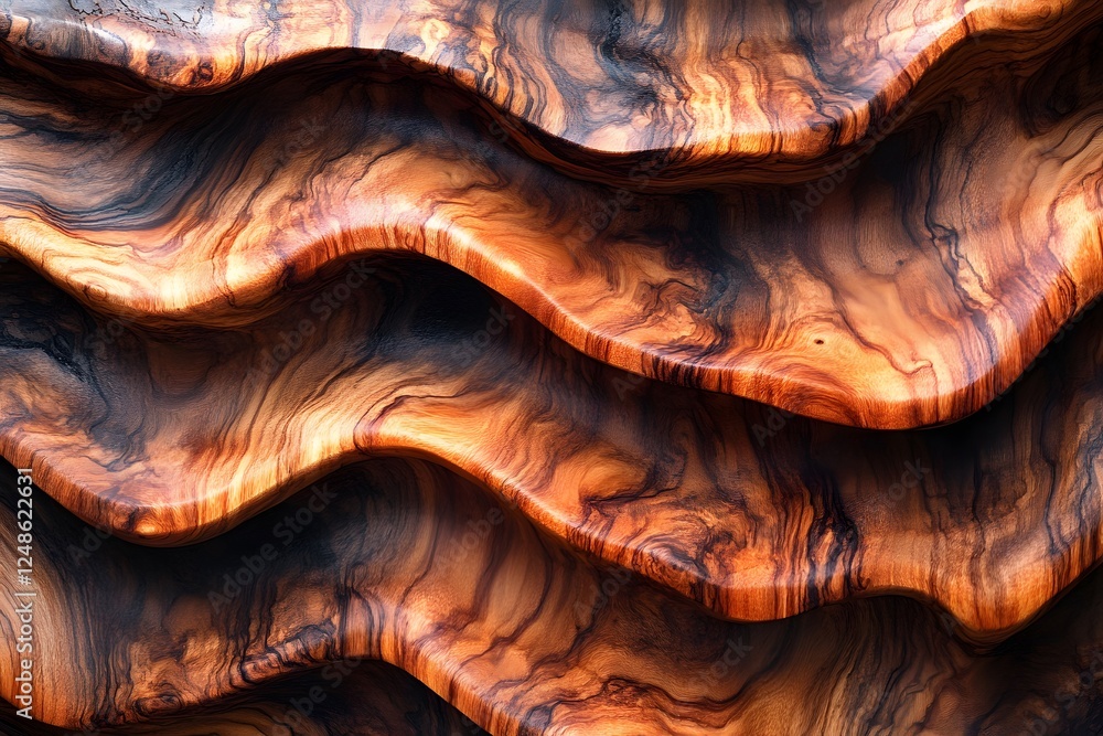 Abstract Wooden Waves Design for Art and Architecture Inspiration Abstract Wooden Waves Design for Art and Architecture Inspiration