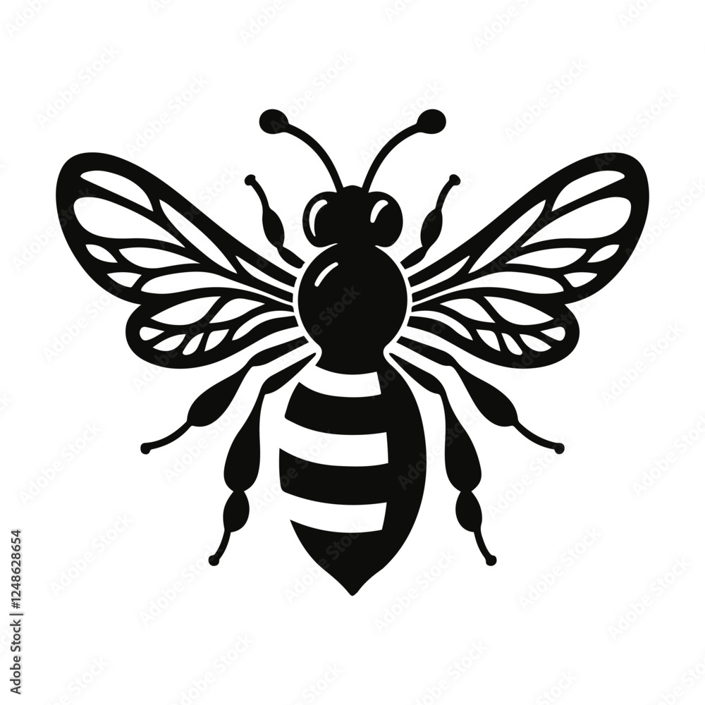vector illustration of a bee vector illustration of a bee