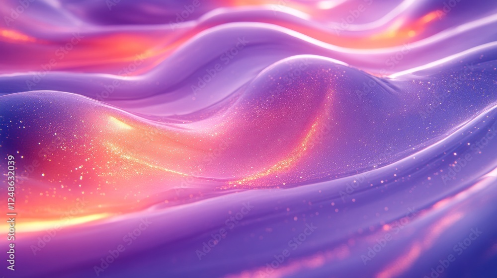 Abstract purple and orange glowing waves. Abstract purple and orange glowing waves.