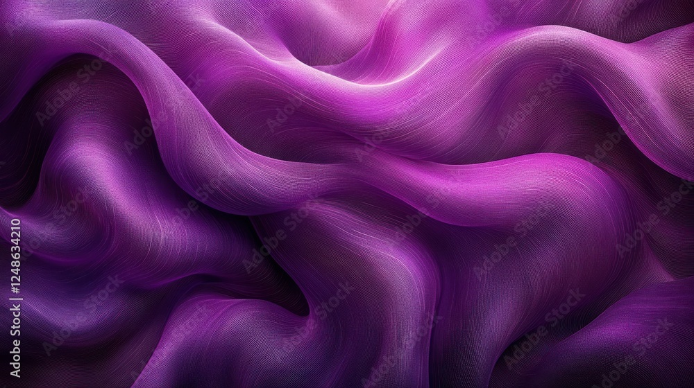 Obraz premium Abstract purple fabric waves.