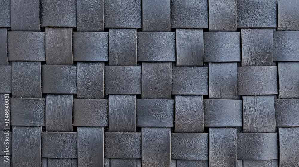 Intricate Woven Leather Pattern - A Modern Architectural Detail Intricate Woven Leather Pattern - A Modern Architectural Detail