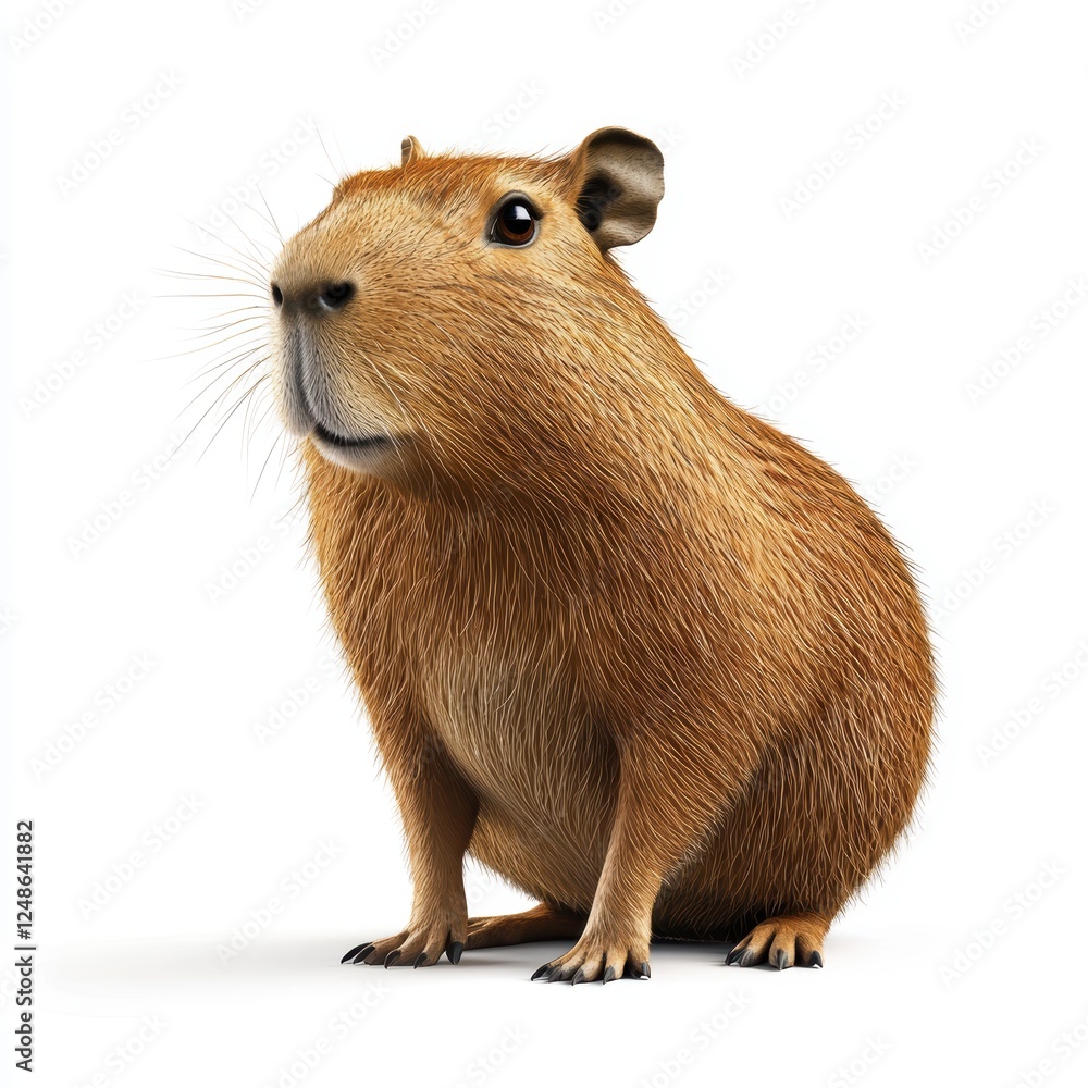 Fototapeta premium A cute brown animal with a long snout and big eyes