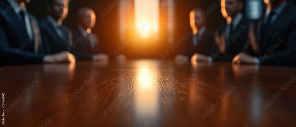 people sitting at a conference table in suits. people sitting at a conference table in suits.