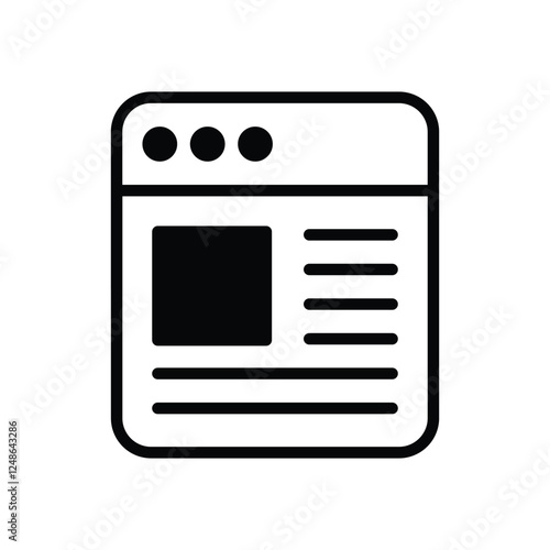 Blogging vector icon