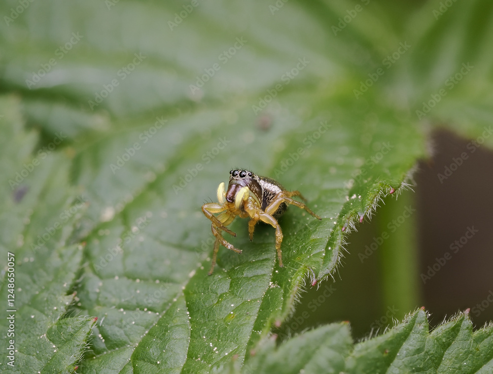 Springspinne (Heliophanus sp.) Springspinne (Heliophanus sp.)