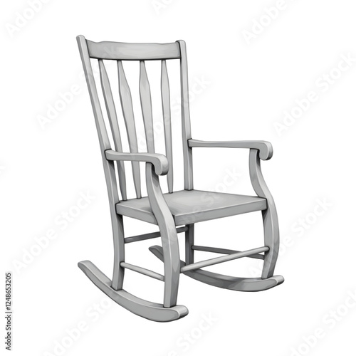 rocking chair isolated on white