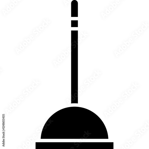 Plunger icon single vector illustration