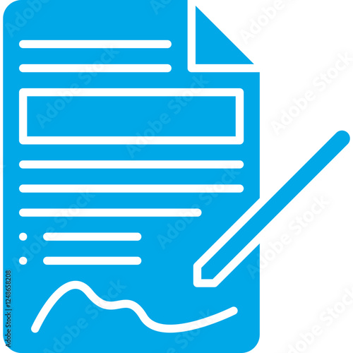 Contract icon single vector illustration