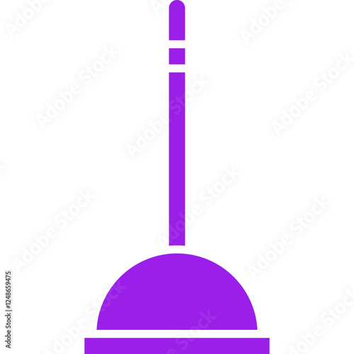 Plunger icon single vector illustration