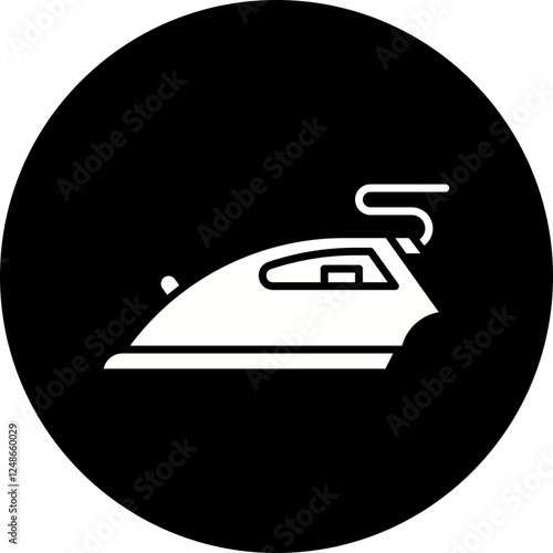 Ironing icon single vector illustration