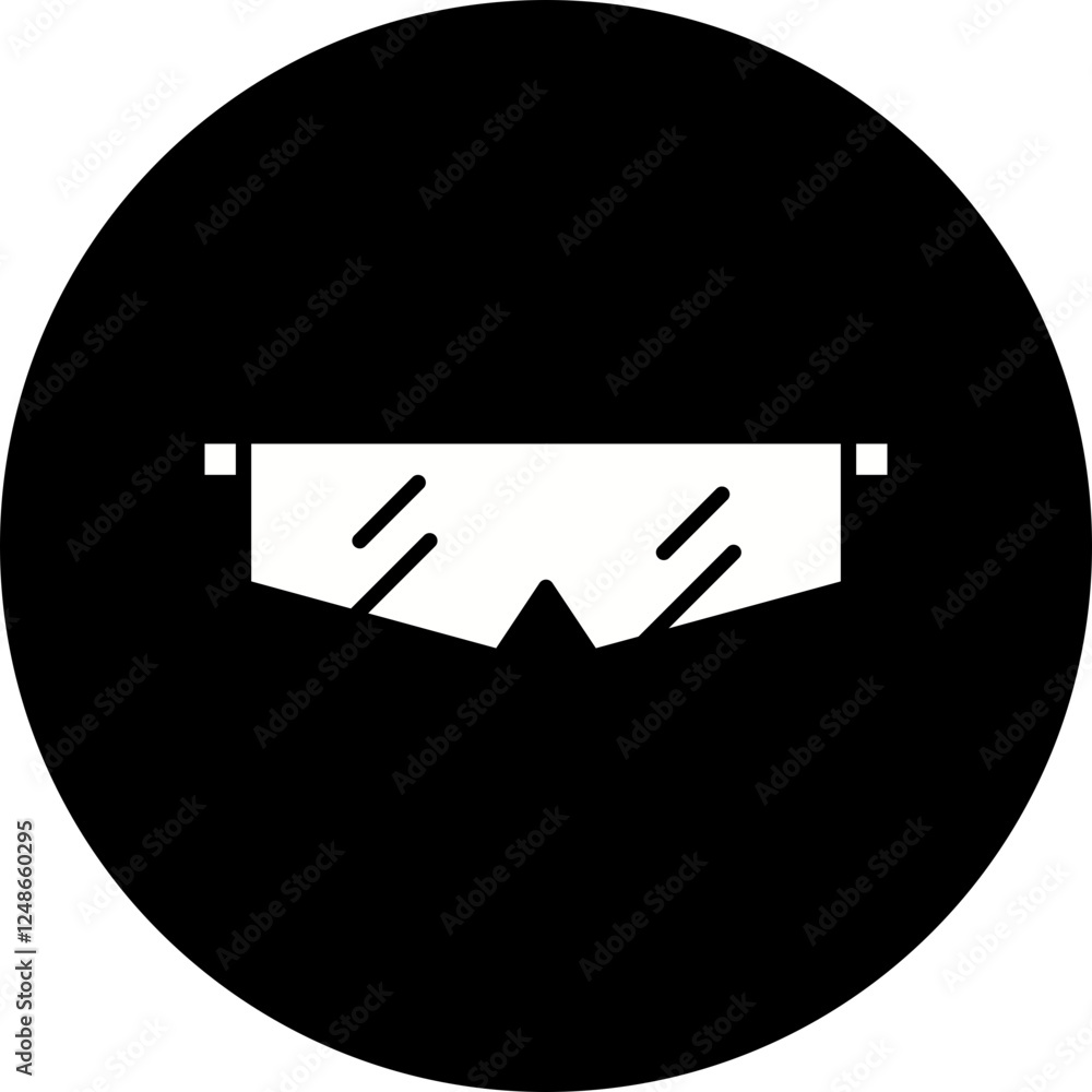 Safety Glasses icon single vector illustration Safety Glasses icon single vector illustration