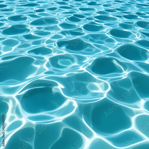 Water Ripple Texture with Gentle Circular Waves photo