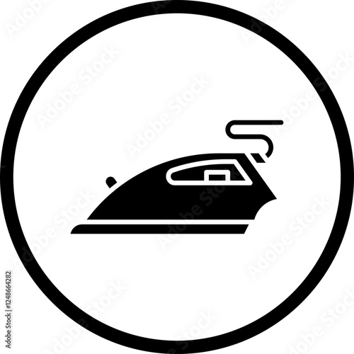 Ironing icon single vector illustration
