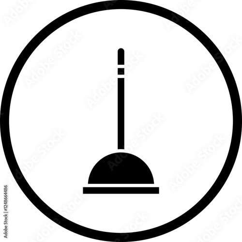 Plunger icon single vector illustration