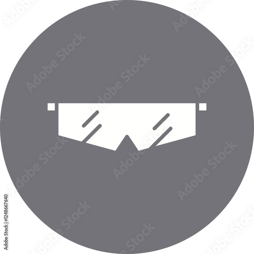 Safety Glasses icon single vector illustration