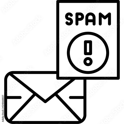 Email Spam Warning Icon