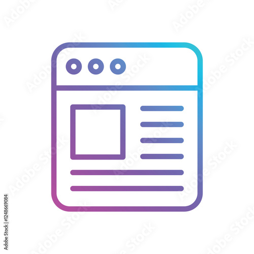 Blogging vector icon
