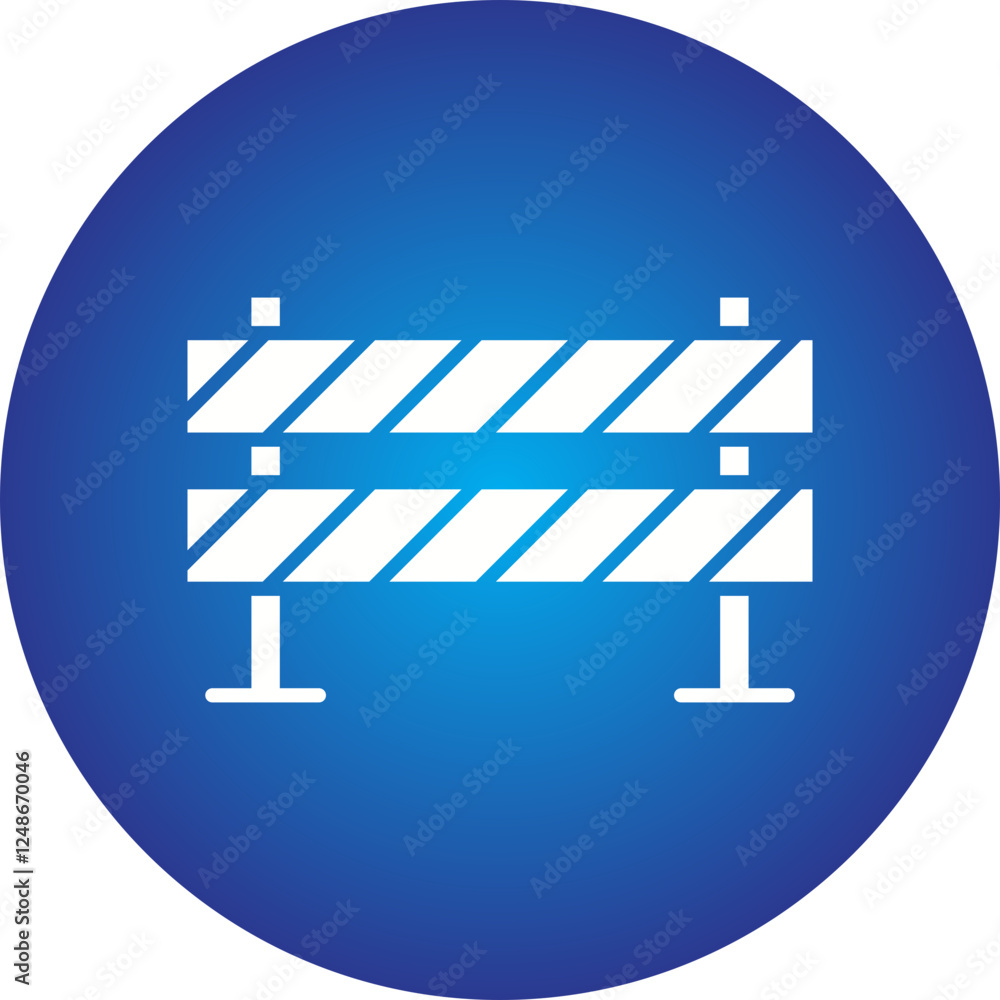 Road Barrier icon single vector illustration Road Barrier icon single vector illustration
