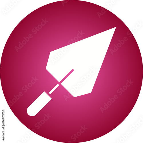 Trowel icon single vector illustration