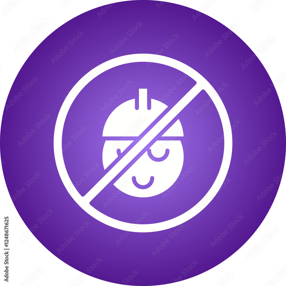 No Child Labor icon single vector illustration No Child Labor icon single vector illustration