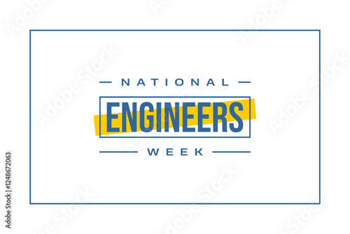 Engineers Week holiday concept vector