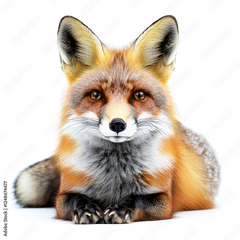 Majestic Red Fox Portrait: Stunning Close-up of a Wild Animal Majestic Red Fox Portrait: Stunning Close-up of a Wild Animal