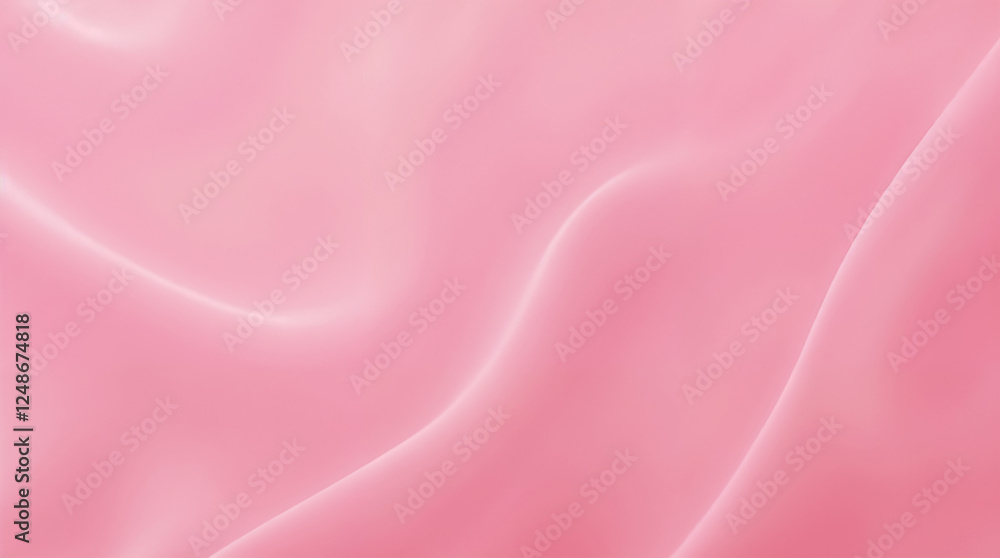 Obraz premium A smooth, Matte, and evenly lit plain pink silk texture background. 