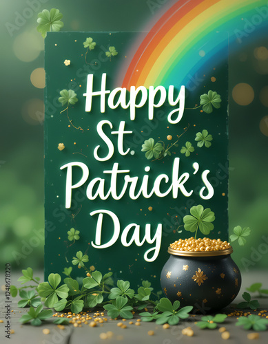 st patricks day greeting card