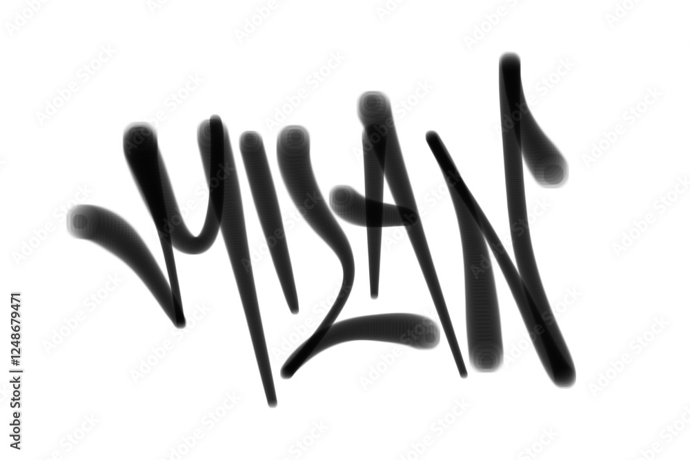 MILAN city name sprayed graffiti isolated hand drawn style MILAN city name sprayed graffiti isolated hand drawn style