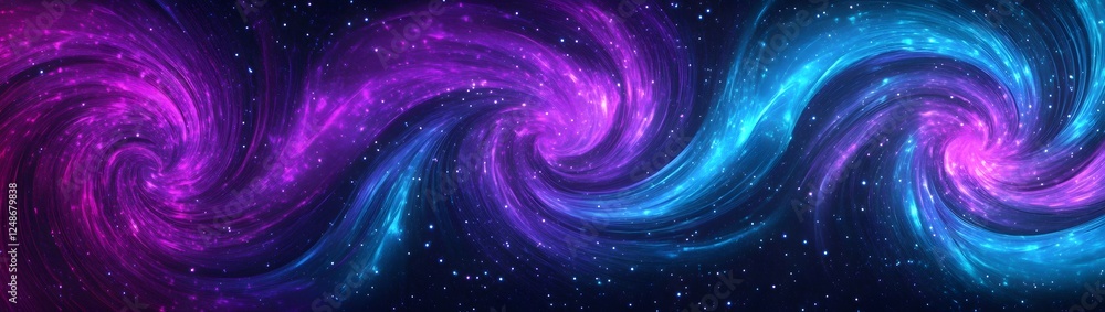 Cosmic swirls, nebula backdrop, digital art, website header Cosmic swirls, nebula backdrop, digital art, website header