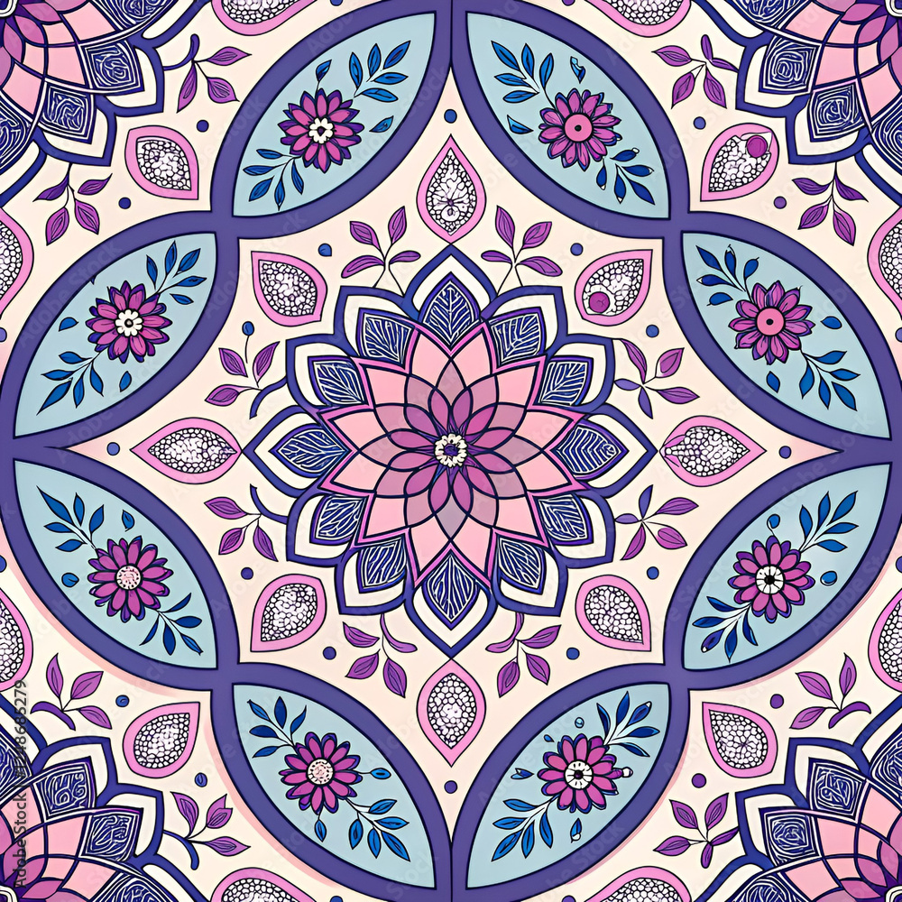 Vibrant Mandalas Pattern Vibrant Mandalas Pattern