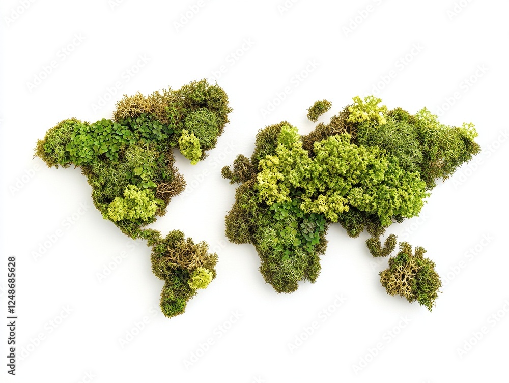 Moss World Map: A Stunning Green Landscape Art Installation, Eco-Friendly Decor, Botanical Creation, Nature's Beauty, Vivid Colors Moss World Map: A Stunning Green Landscape Art Installation, Eco-Friendly Decor, Botanical Creation, Nature's Beauty, Vivid Colors