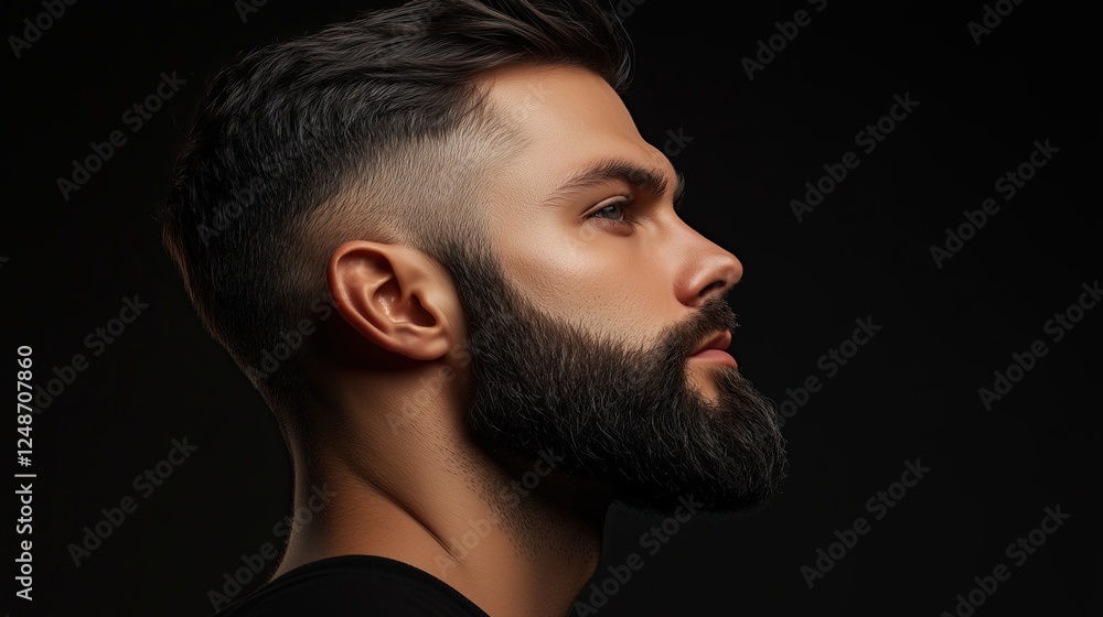 Beard Fade with a Surgical Line Beard Fade with a Surgical Line