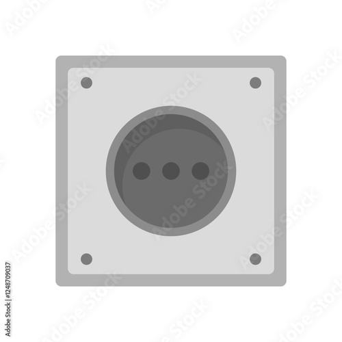 Socket design in gray color photo